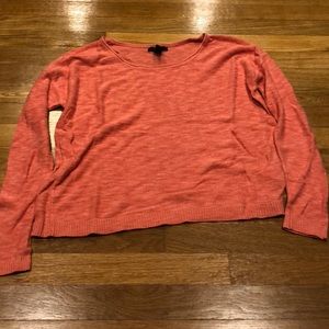 Orange knit sweater